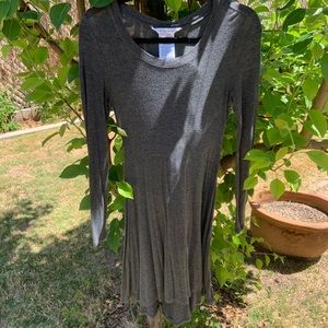 Grey long sleeve dress